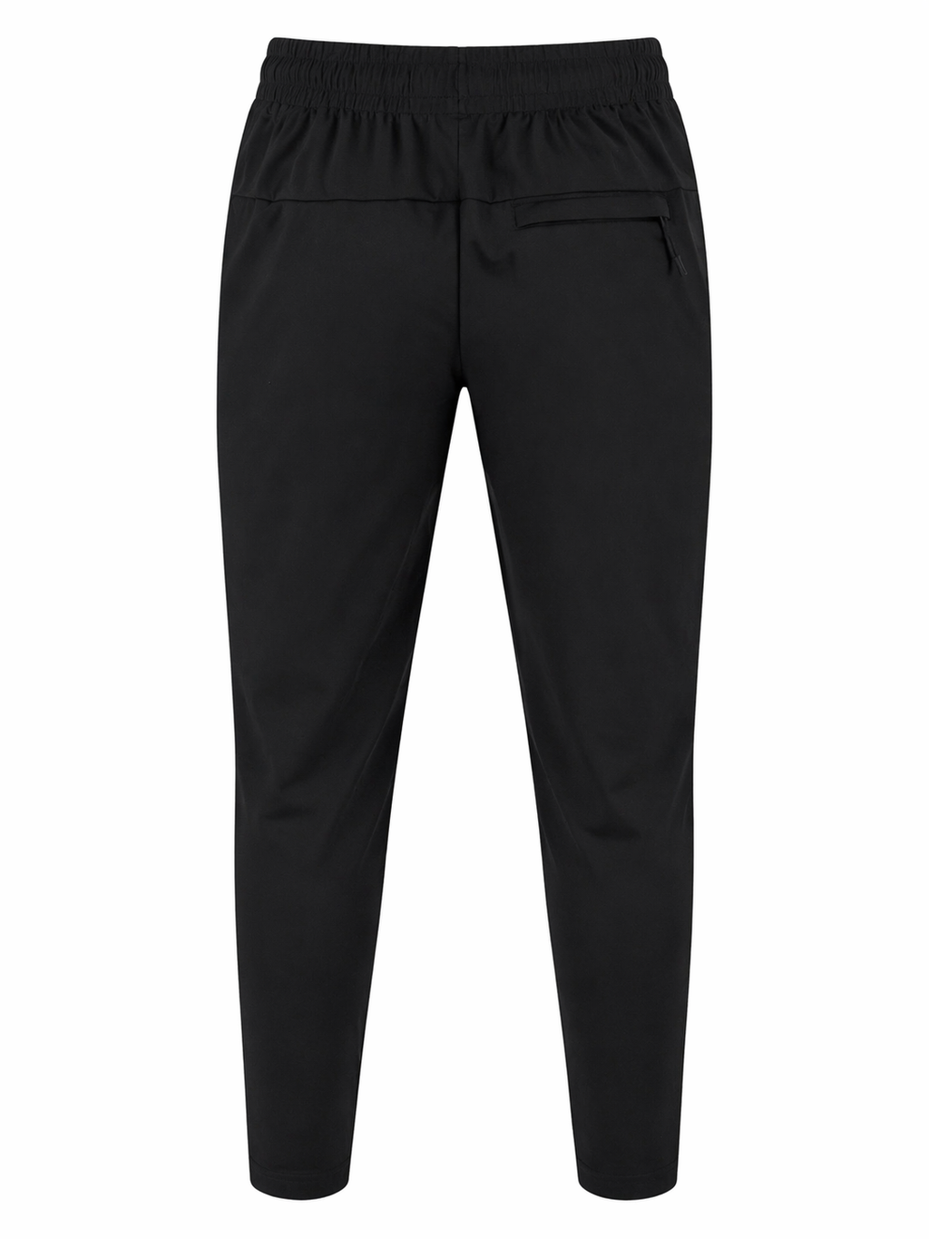 Moisture wick track pant back ghost mannequin.