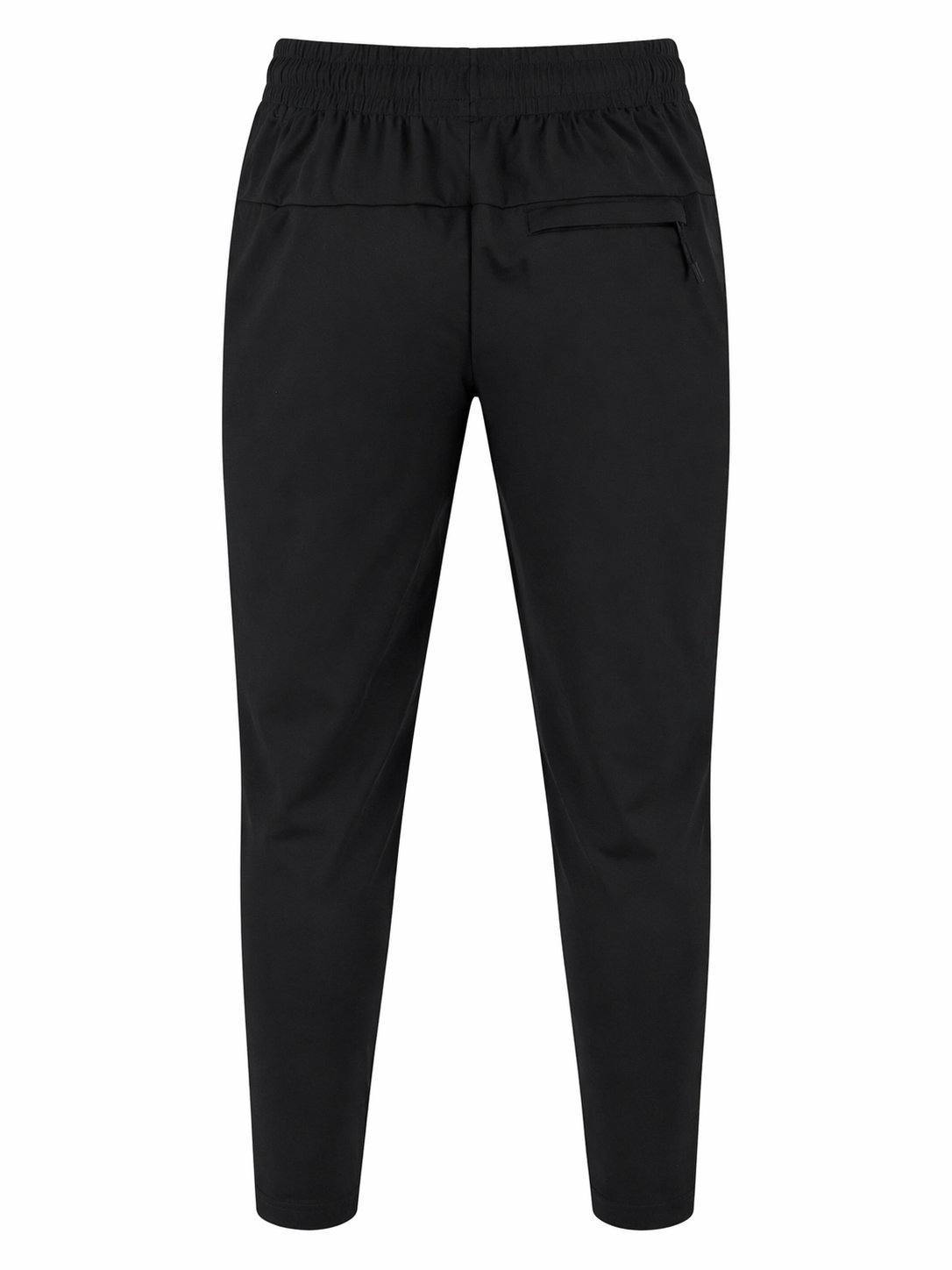 Moisture wick track pant back ghost mannequin.
